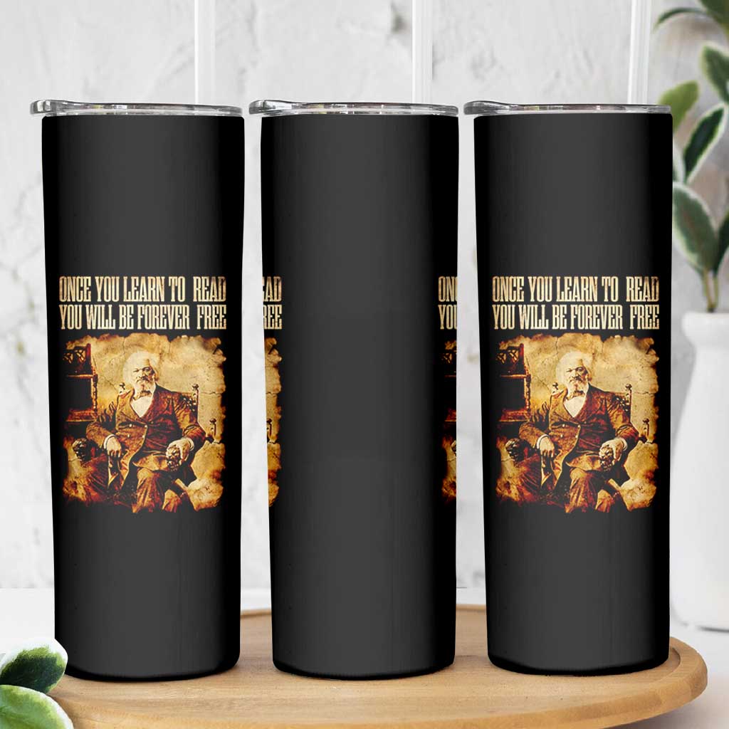Frederick Douglass Quote Skinny Tumbler Once You Learn to Read - Wonder Print Shop