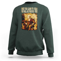 Frederick Douglass Quote Sweatshirt Once You Learn to Read - Wonder Print Shop