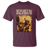 Frederick Douglass Quote T Shirt Once You Learn to Read - Wonder Print Shop