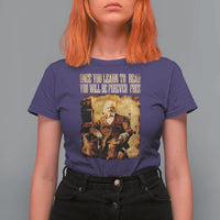 Frederick Douglass Quote T Shirt For Women Once You Learn to Read - Wonder Print Shop