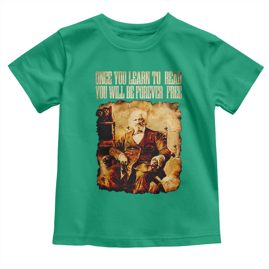 Frederick Douglass Quote Toddler T Shirt Once You Learn to Read - Wonder Print Shop