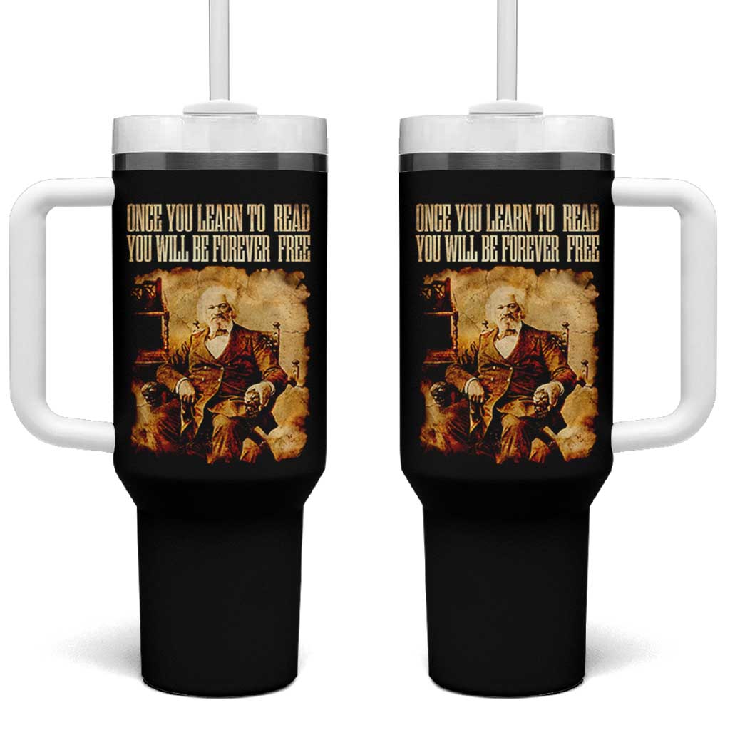 Frederick Douglass Quote Tumbler With Handle Once You Learn to Read - Wonder Print Shop