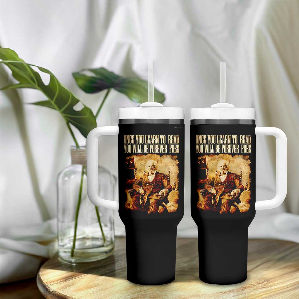 Frederick Douglass Quote Tumbler With Handle Once You Learn to Read - Wonder Print Shop