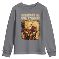Frederick Douglass Quote Youth Sweatshirt Once You Learn to Read - Wonder Print Shop