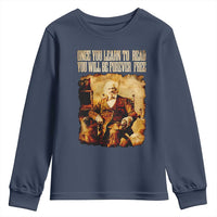 Frederick Douglass Quote Youth Sweatshirt Once You Learn to Read - Wonder Print Shop