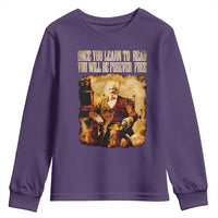 Frederick Douglass Quote Youth Sweatshirt Once You Learn to Read - Wonder Print Shop