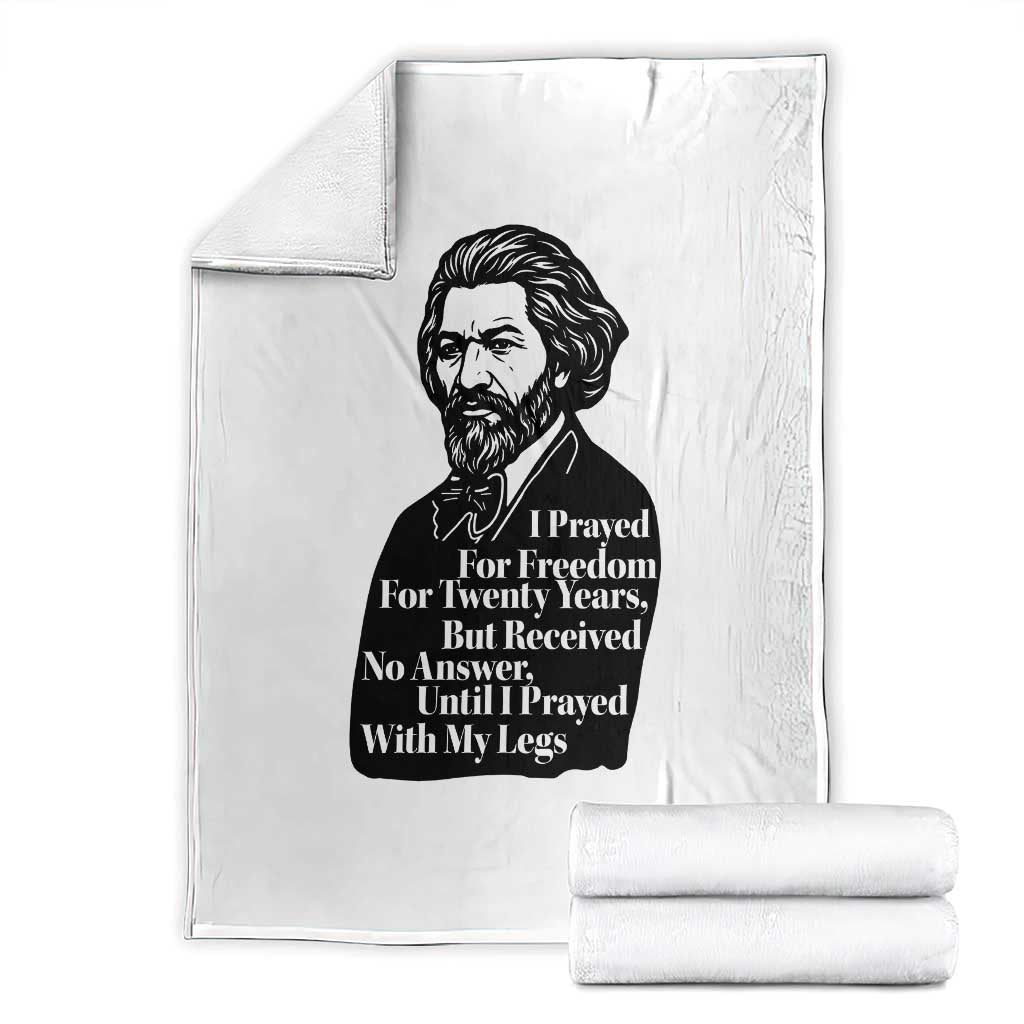 Frederick Douglass Inspirational Quote Throw Blanket Black History Month - Wonder Print Shop
