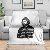 Frederick Douglass Inspirational Quote Throw Blanket Black History Month - Wonder Print Shop
