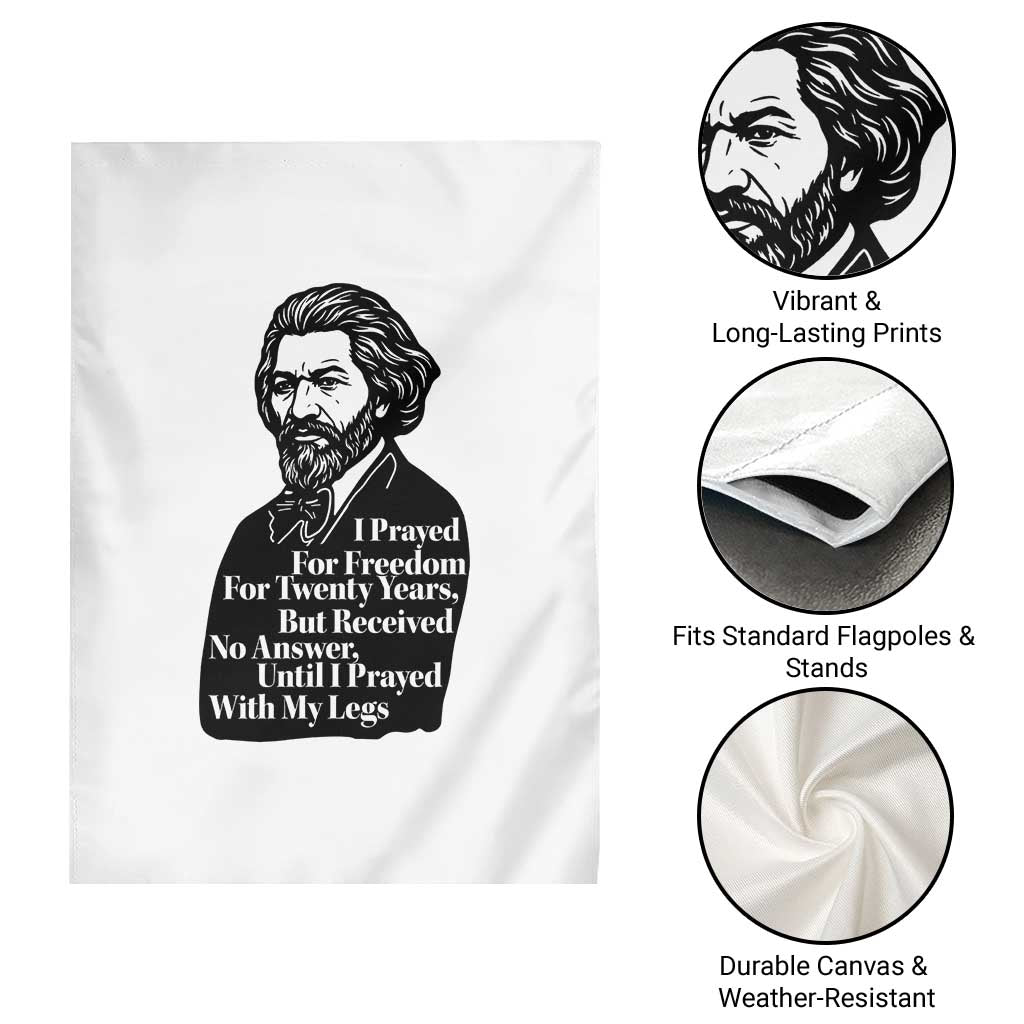 Frederick Douglass Inspirational Quote Garden Flag Black History Month - Wonder Print Shop