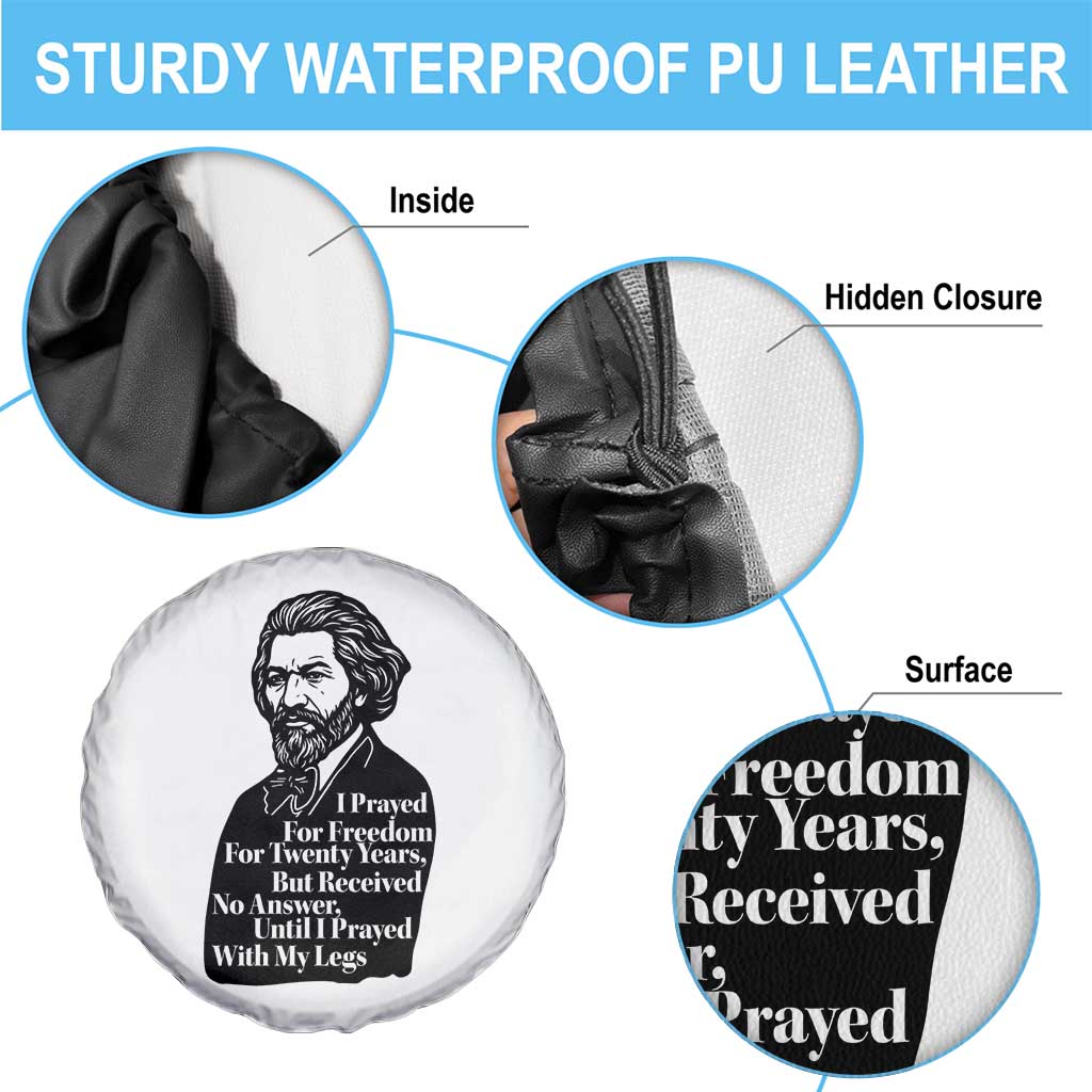 Frederick Douglass Inspirational Quote Spare Tire Cover Black History Month - Wonder Print Shop