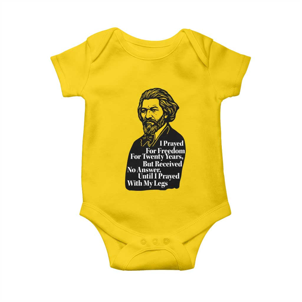 Frederick Douglass Inspirational Quote Baby Onesie Black History Month - Wonder Print Shop