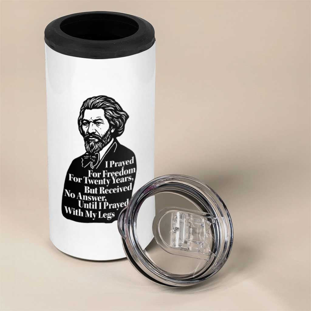 Frederick Douglass Inspirational Quote 4 in 1 Can Cooler Tumbler Black History Month - Wonder Print Shop