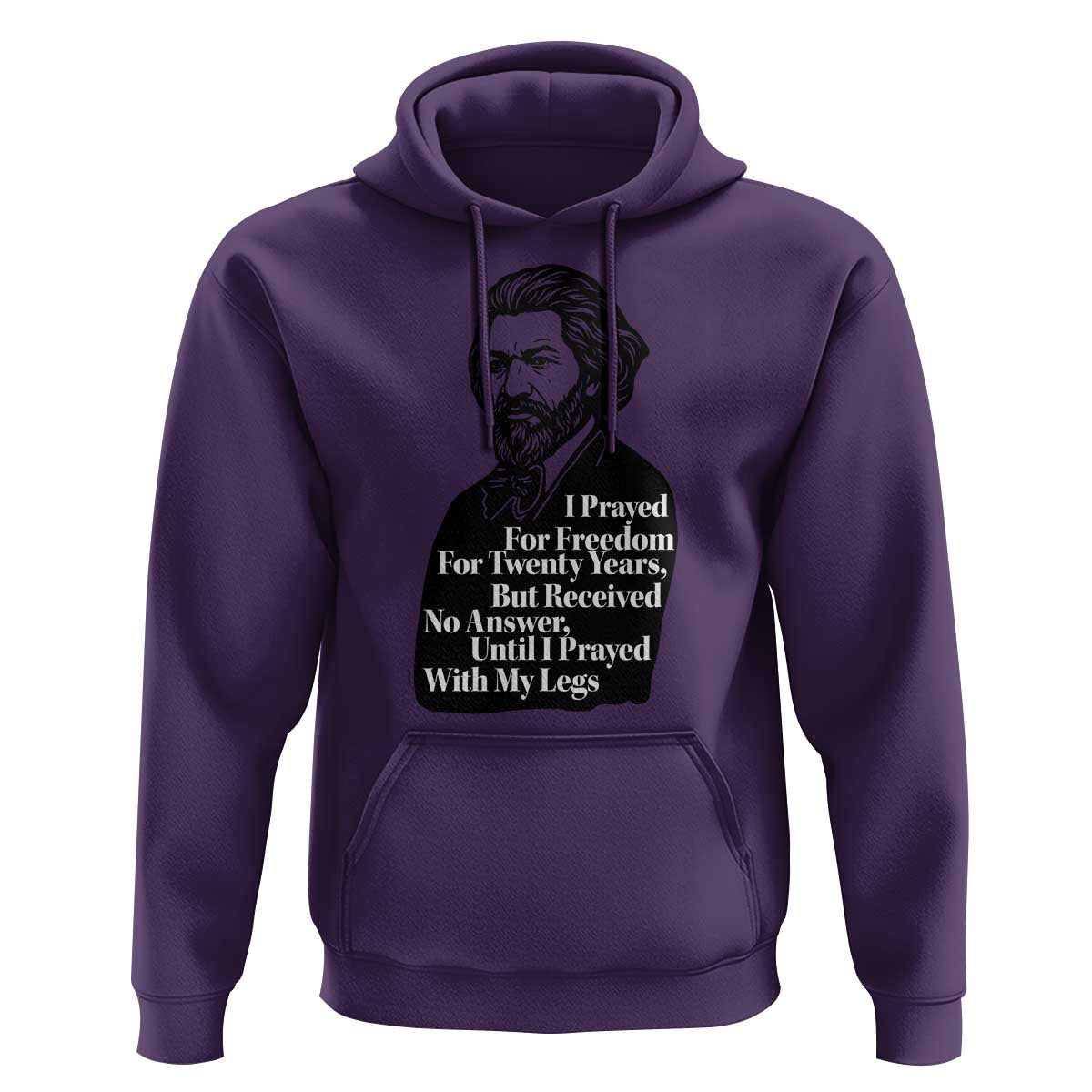 Frederick Douglass Inspirational Quote Hoodie Black History Month - Wonder Print Shop