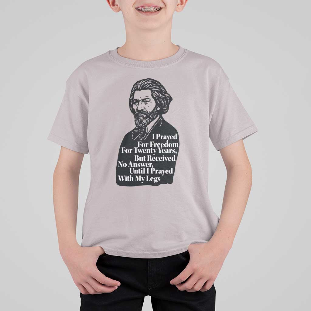 Frederick Douglass Inspirational Quote T Shirt For Kid Black History Month - Wonder Print Shop