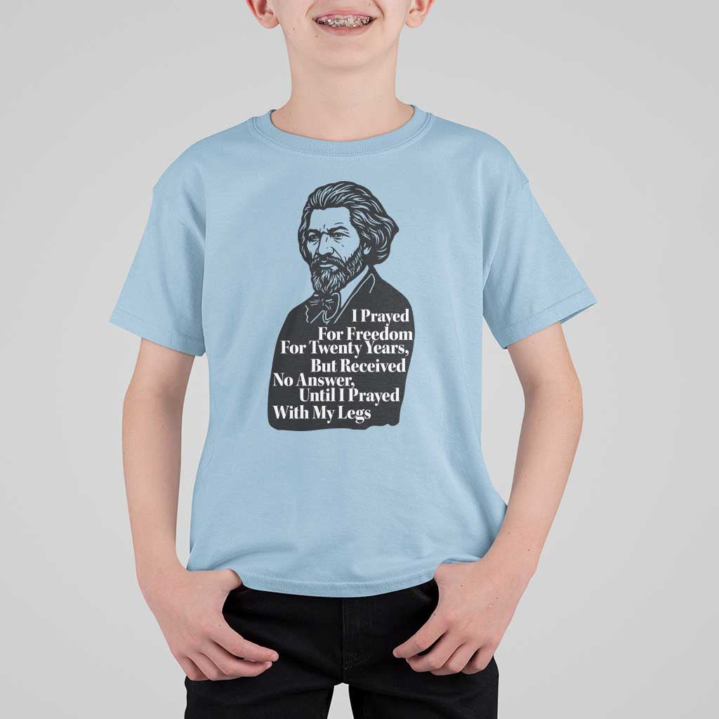 Frederick Douglass Inspirational Quote T Shirt For Kid Black History Month - Wonder Print Shop