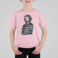 Frederick Douglass Inspirational Quote T Shirt For Kid Black History Month - Wonder Print Shop