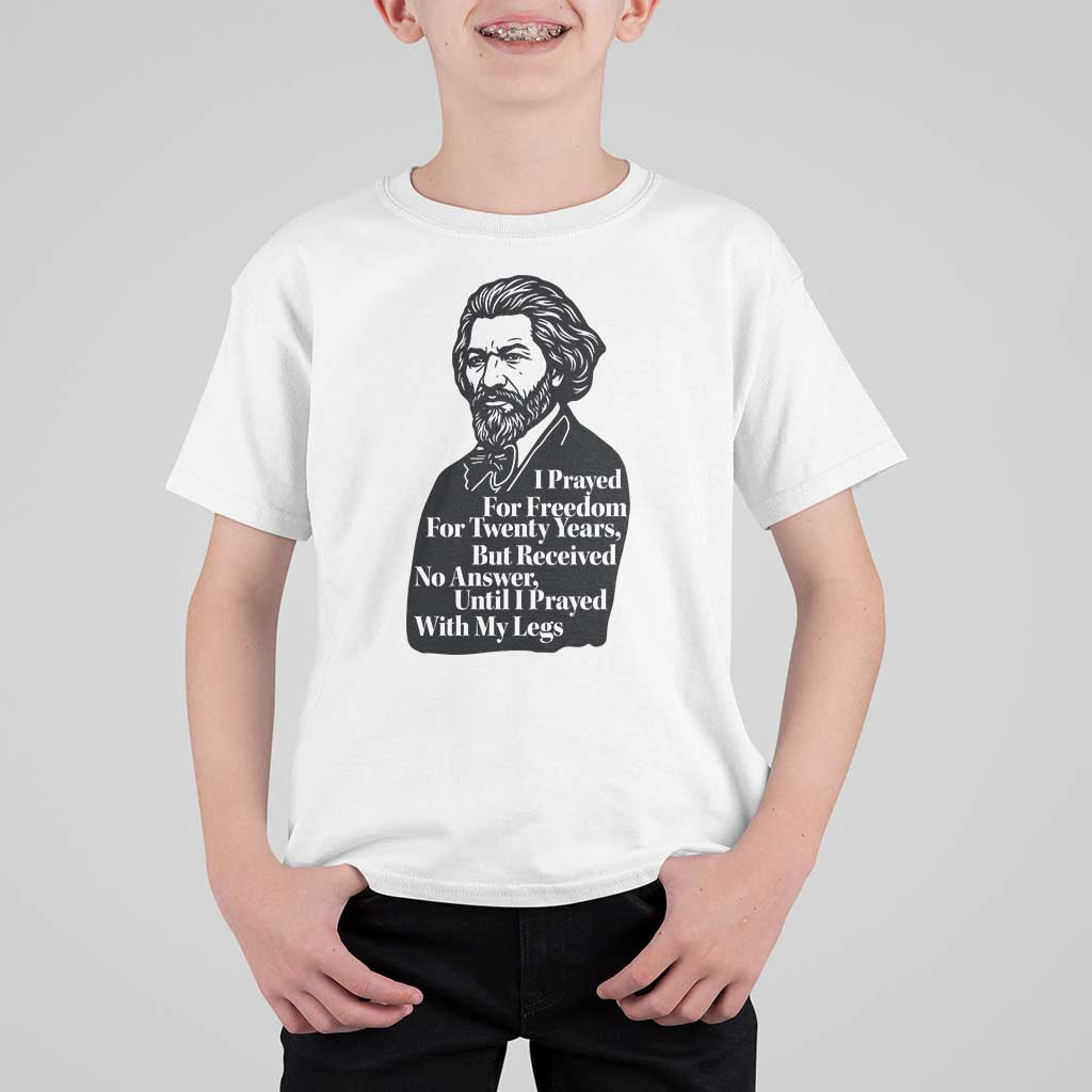 Frederick Douglass Inspirational Quote T Shirt For Kid Black History Month - Wonder Print Shop