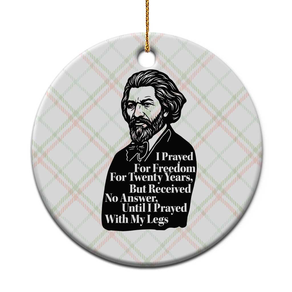 Frederick Douglass Inspirational Quote Ceramic Ornament Black History Month - Wonder Print Shop