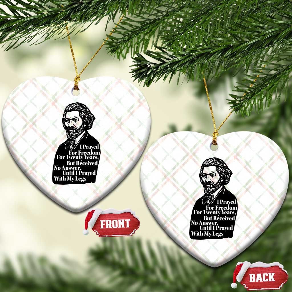 Frederick Douglass Inspirational Quote Ceramic Ornament Black History Month - Wonder Print Shop