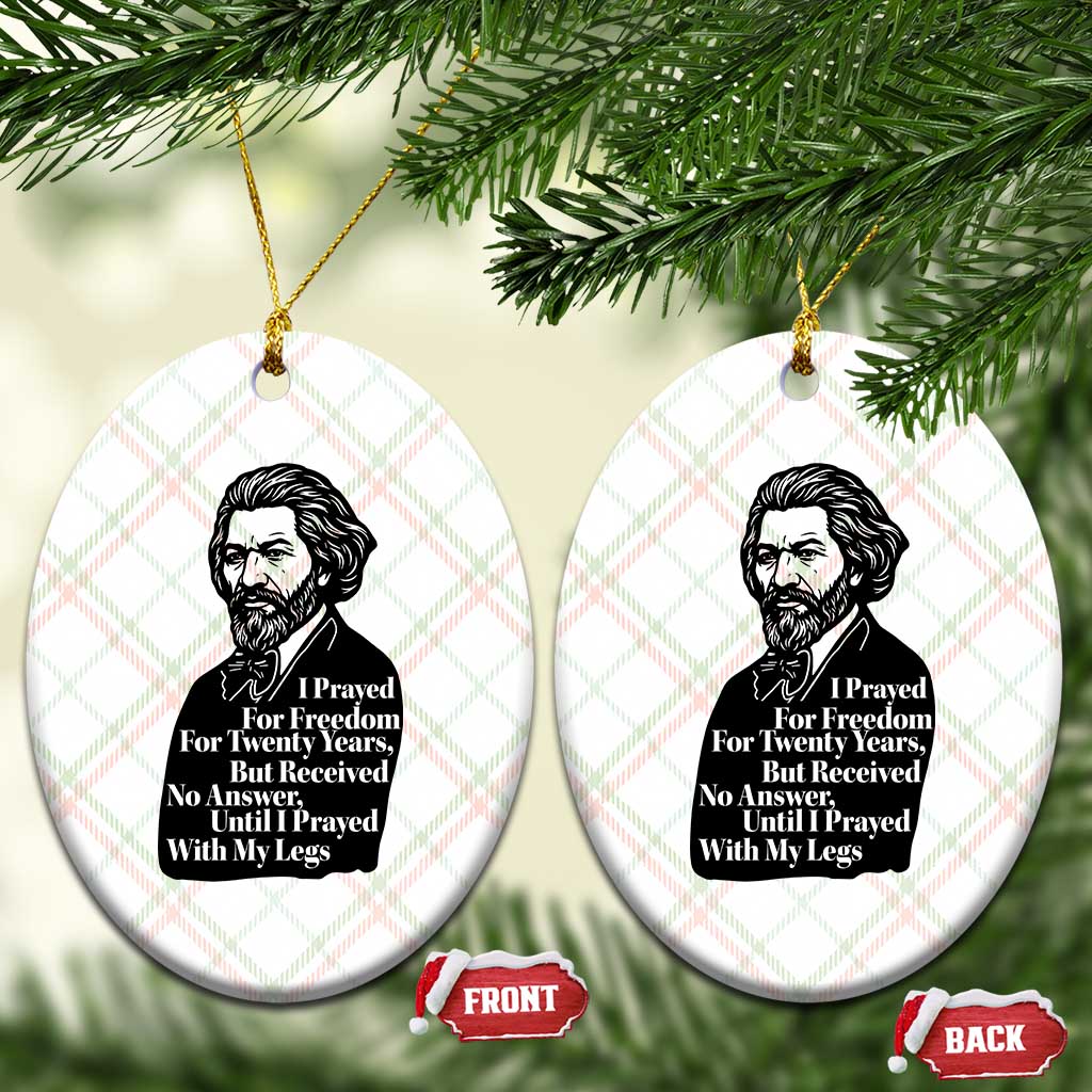 Frederick Douglass Inspirational Quote Ceramic Ornament Black History Month - Wonder Print Shop