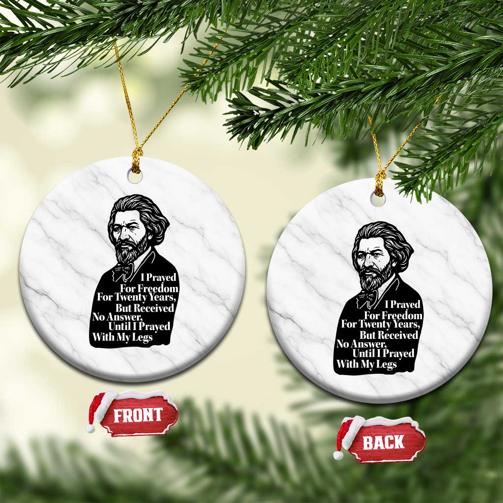 Frederick Douglass Inspirational Quote Ceramic Ornament Black History Month - Wonder Print Shop