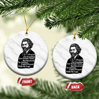 Frederick Douglass Inspirational Quote Ceramic Ornament Black History Month - Wonder Print Shop