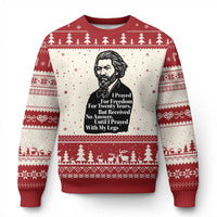 Frederick Douglass Inspirational Quote Ugly Christmas Sweater Black History Month - Wonder Print Shop