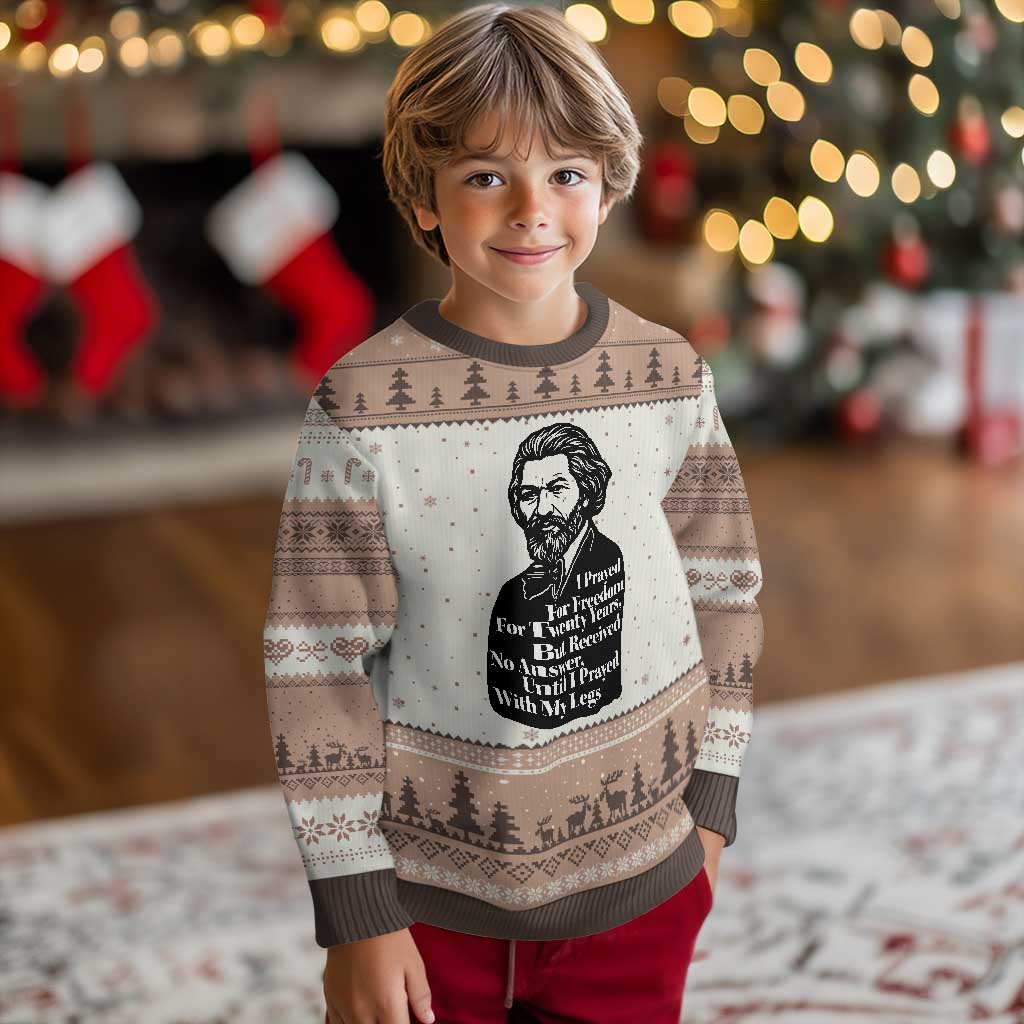 Frederick Douglass Inspirational Quote Ugly Christmas Sweater Black History Month - Wonder Print Shop