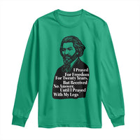 Frederick Douglass Inspirational Quote Long Sleeve Shirt Black History Month - Wonder Print Shop