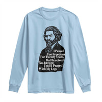 Frederick Douglass Inspirational Quote Long Sleeve Shirt Black History Month - Wonder Print Shop