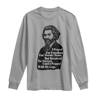 Frederick Douglass Inspirational Quote Long Sleeve Shirt Black History Month - Wonder Print Shop