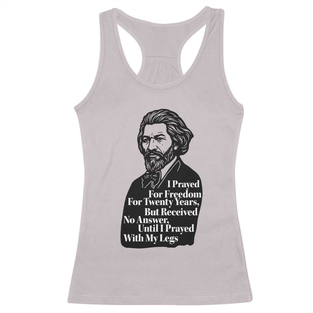 Frederick Douglass Inspirational Quote Racerback Tank Top Black History Month - Wonder Print Shop