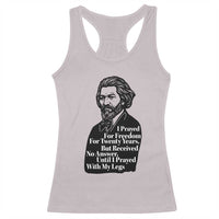 Frederick Douglass Inspirational Quote Racerback Tank Top Black History Month - Wonder Print Shop