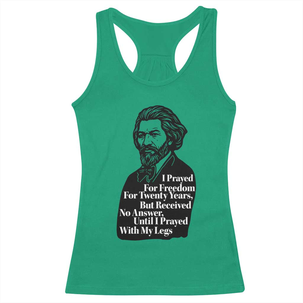 Frederick Douglass Inspirational Quote Racerback Tank Top Black History Month - Wonder Print Shop