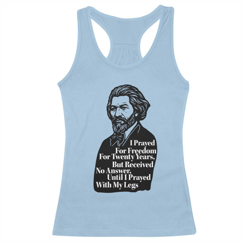 Frederick Douglass Inspirational Quote Racerback Tank Top Black History Month - Wonder Print Shop