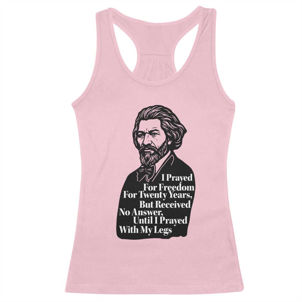 Frederick Douglass Inspirational Quote Racerback Tank Top Black History Month - Wonder Print Shop