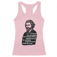 Frederick Douglass Inspirational Quote Racerback Tank Top Black History Month - Wonder Print Shop