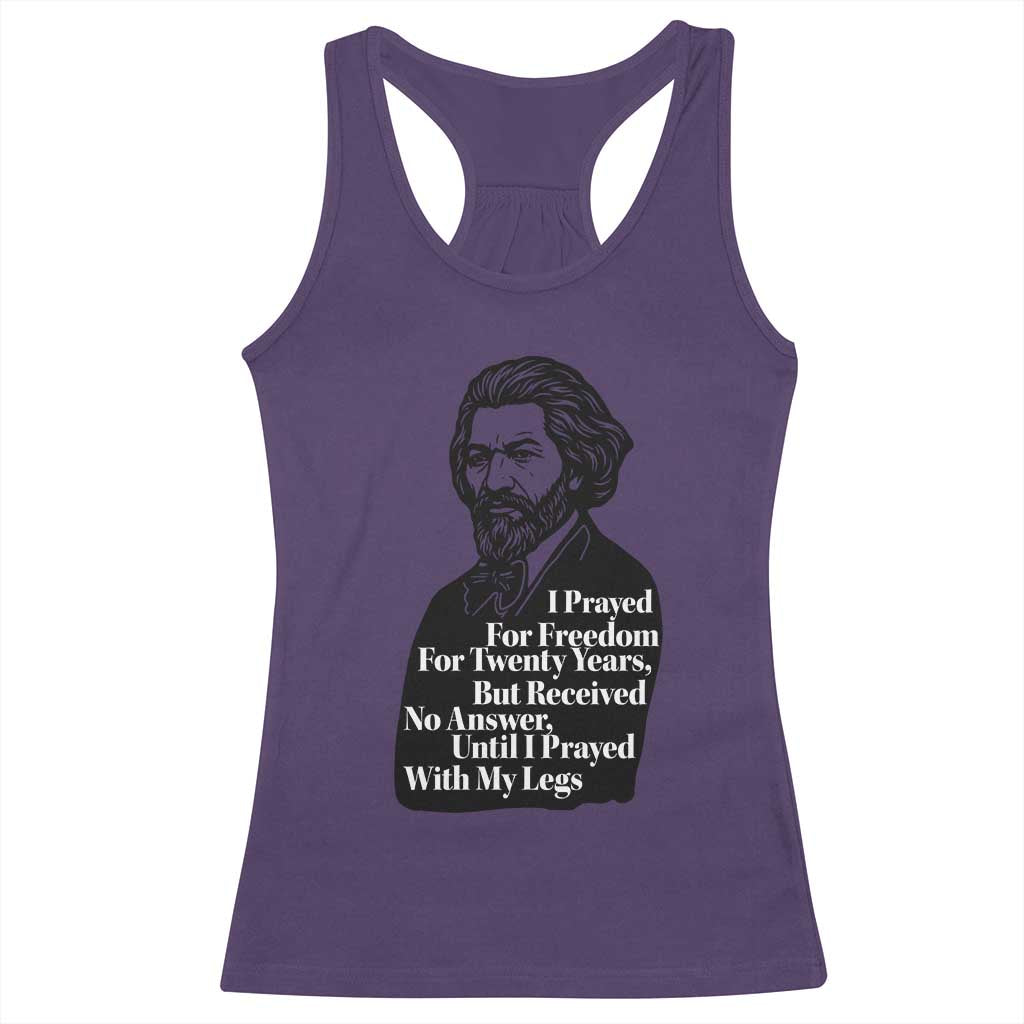 Frederick Douglass Inspirational Quote Racerback Tank Top Black History Month - Wonder Print Shop