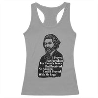 Frederick Douglass Inspirational Quote Racerback Tank Top Black History Month - Wonder Print Shop