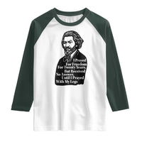 Frederick Douglass Inspirational Quote Raglan Shirt Black History Month - Wonder Print Shop