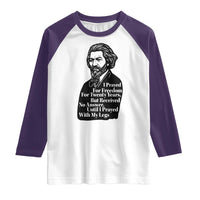 Frederick Douglass Inspirational Quote Raglan Shirt Black History Month - Wonder Print Shop