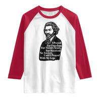 Frederick Douglass Inspirational Quote Raglan Shirt Black History Month - Wonder Print Shop