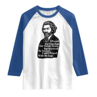 Frederick Douglass Inspirational Quote Raglan Shirt Black History Month - Wonder Print Shop
