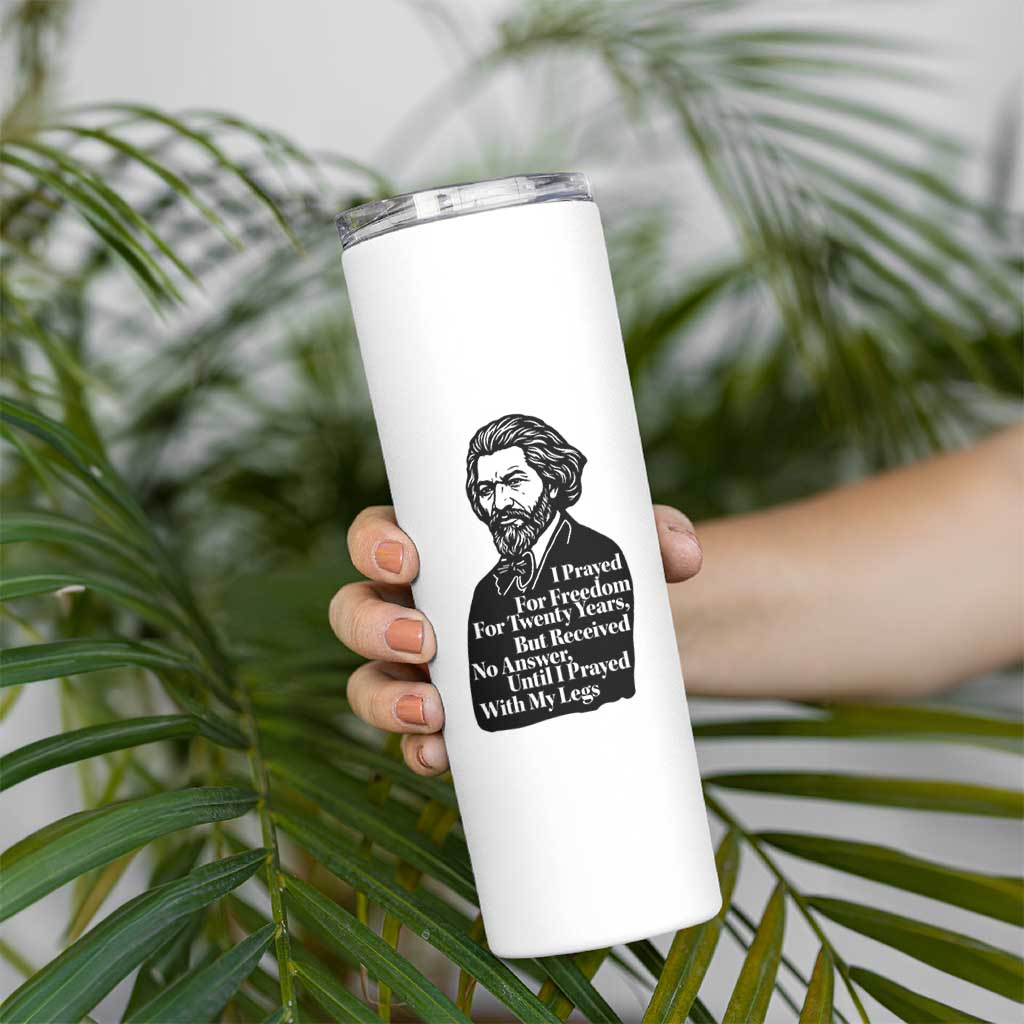 Frederick Douglass Inspirational Quote Skinny Tumbler Black History Month - Wonder Print Shop