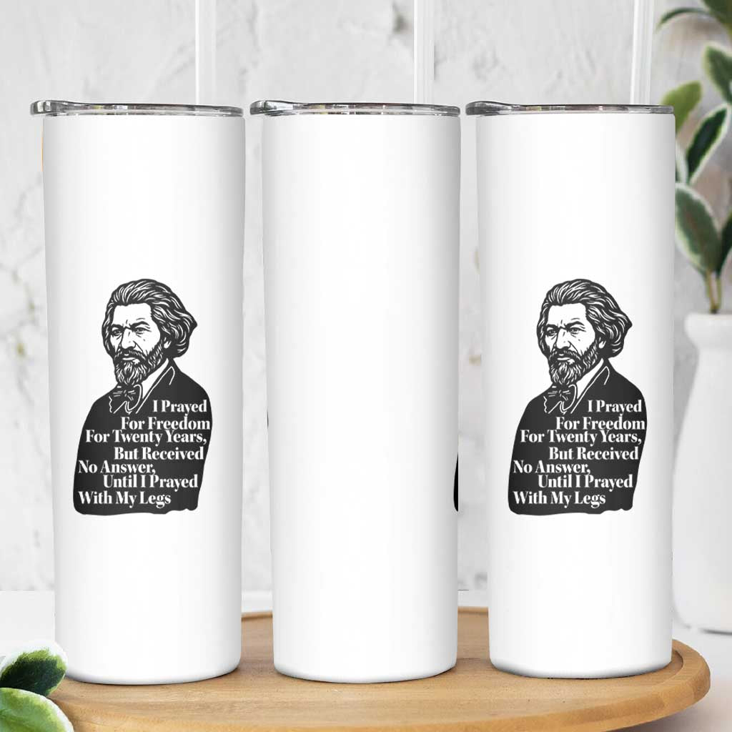 Frederick Douglass Inspirational Quote Skinny Tumbler Black History Month - Wonder Print Shop