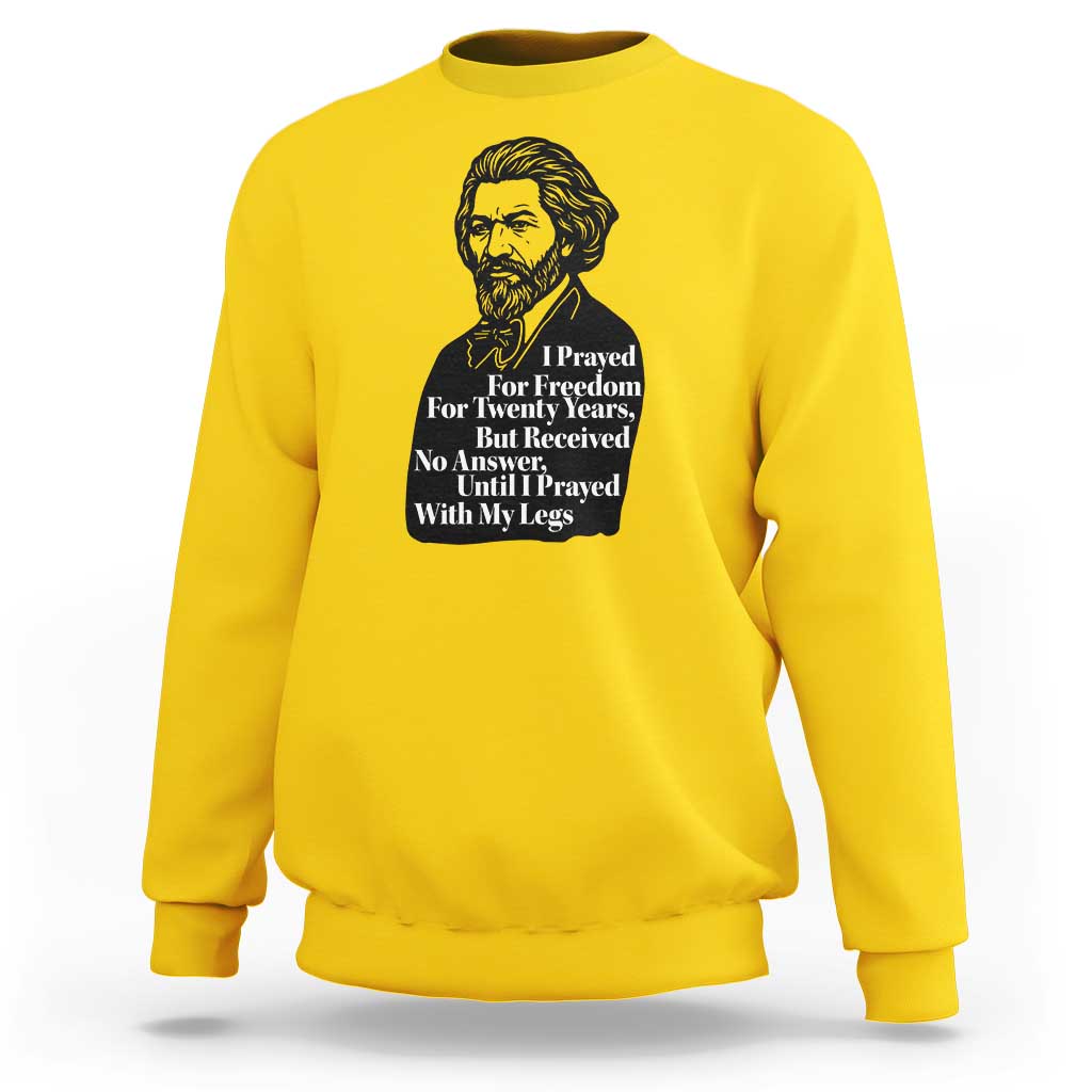 Frederick Douglass Inspirational Quote Sweatshirt Black History Month - Wonder Print Shop