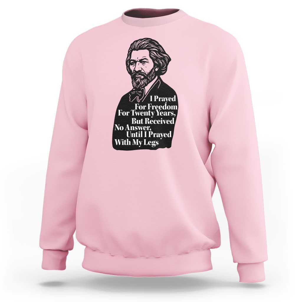 Frederick Douglass Inspirational Quote Sweatshirt Black History Month - Wonder Print Shop