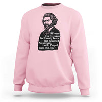 Frederick Douglass Inspirational Quote Sweatshirt Black History Month - Wonder Print Shop