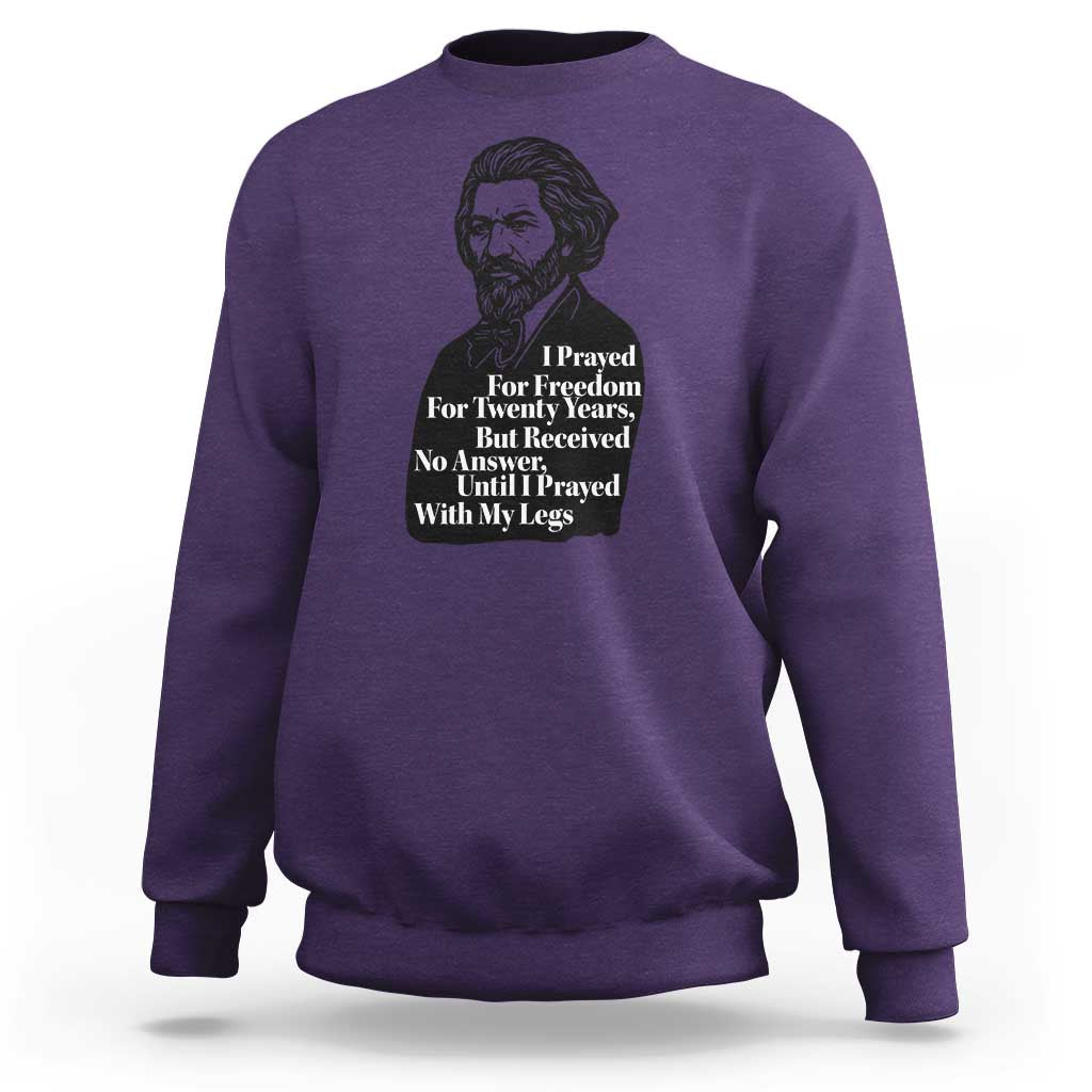 Frederick Douglass Inspirational Quote Sweatshirt Black History Month - Wonder Print Shop