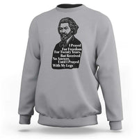 Frederick Douglass Inspirational Quote Sweatshirt Black History Month - Wonder Print Shop